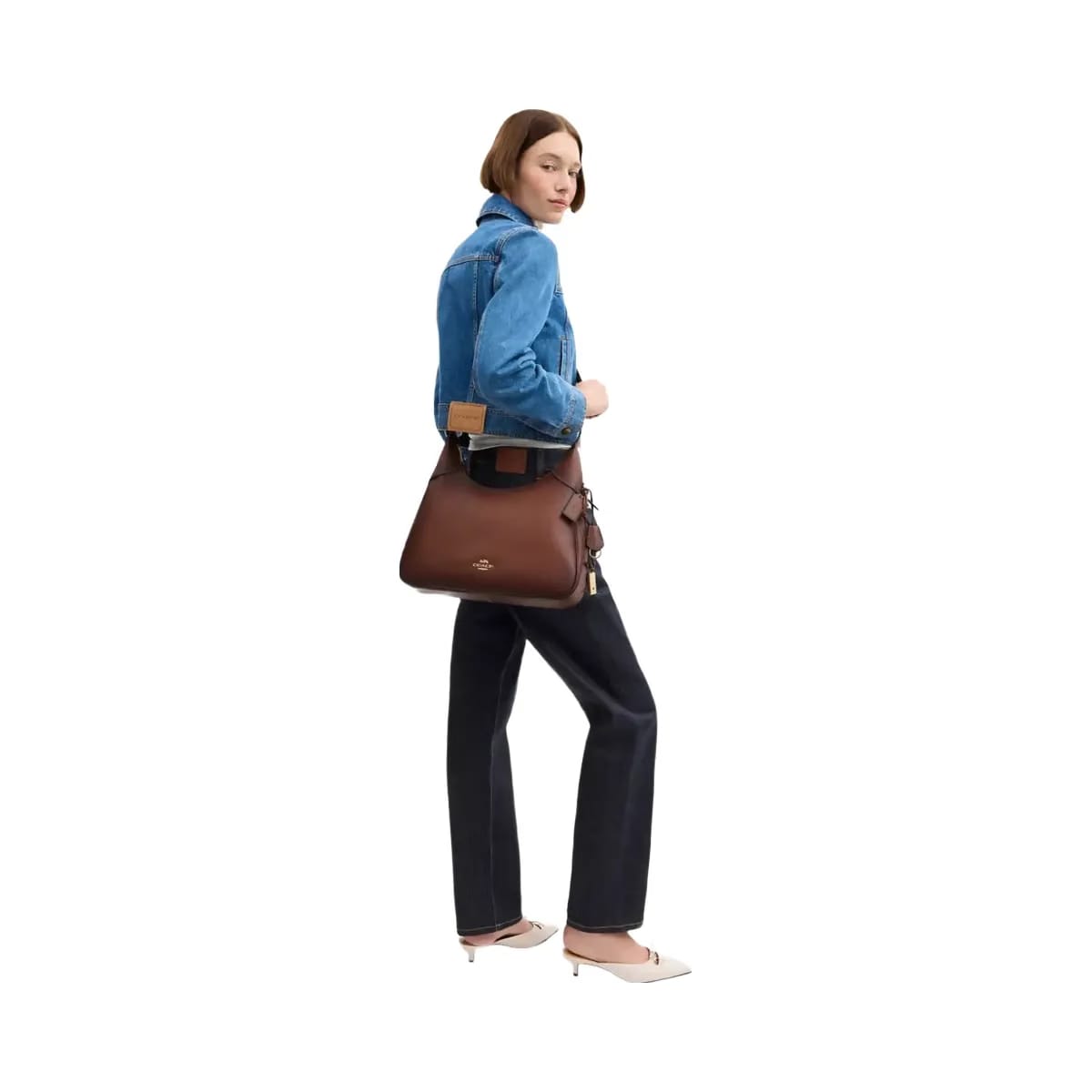 Coach Ella Shoulder Bag in Gold Redwood