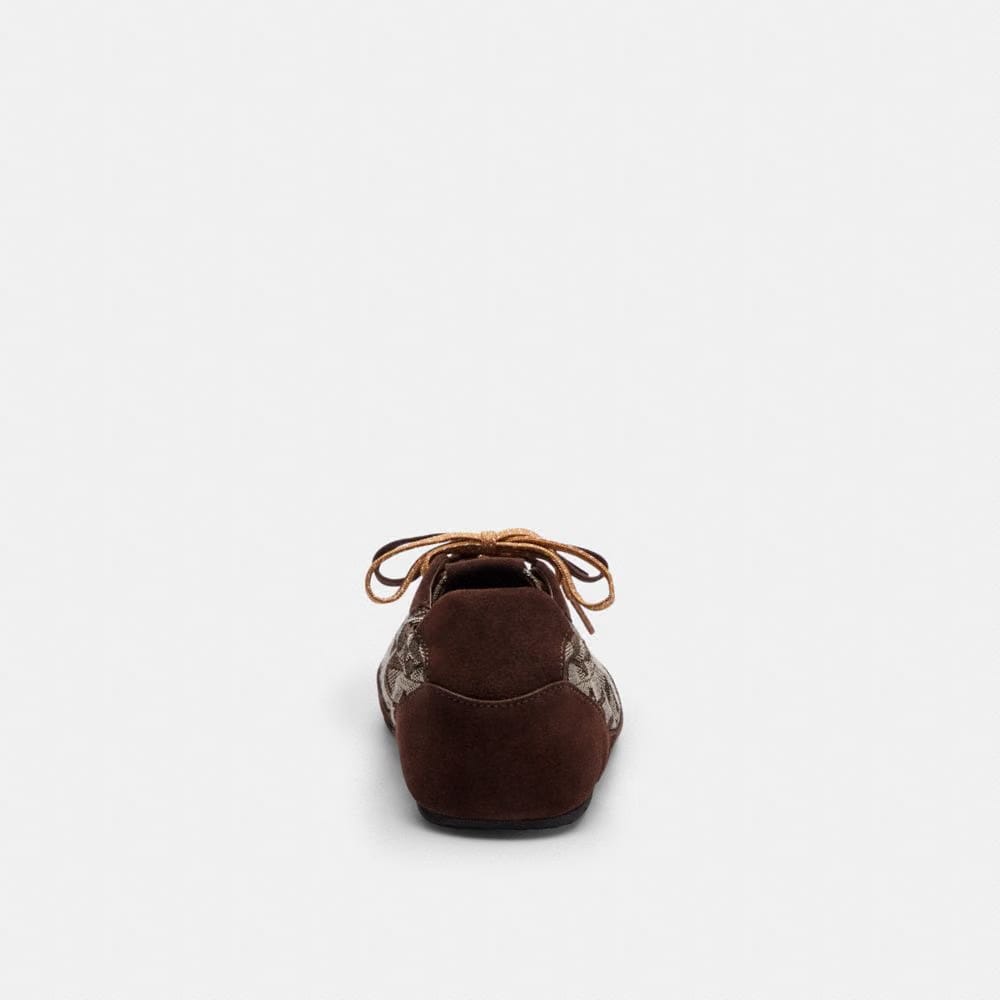 Men's Coach Soft Sneaker In Signature Jacquard Maple Oak