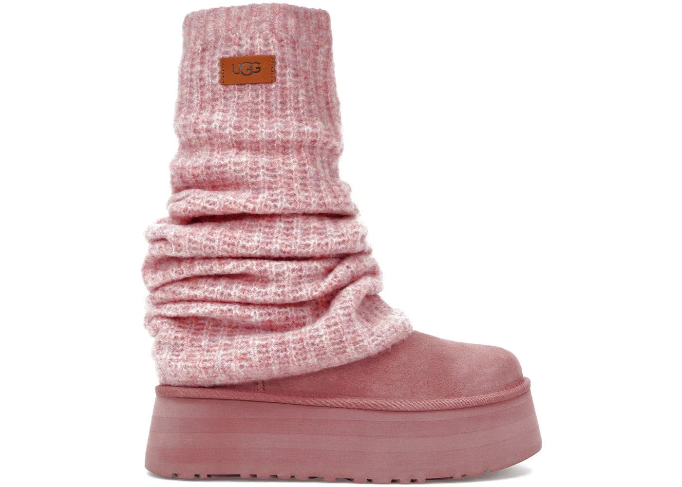 Ugg Classic Mini Dipper Legwarmer Boot Pink Dawn Womens