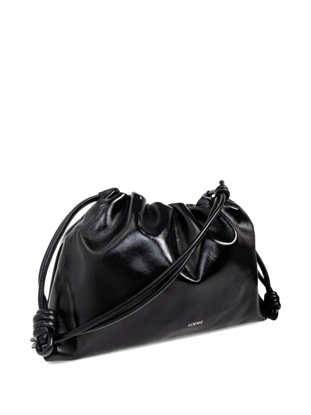 large Flamenco knotted leather shoulder bag
