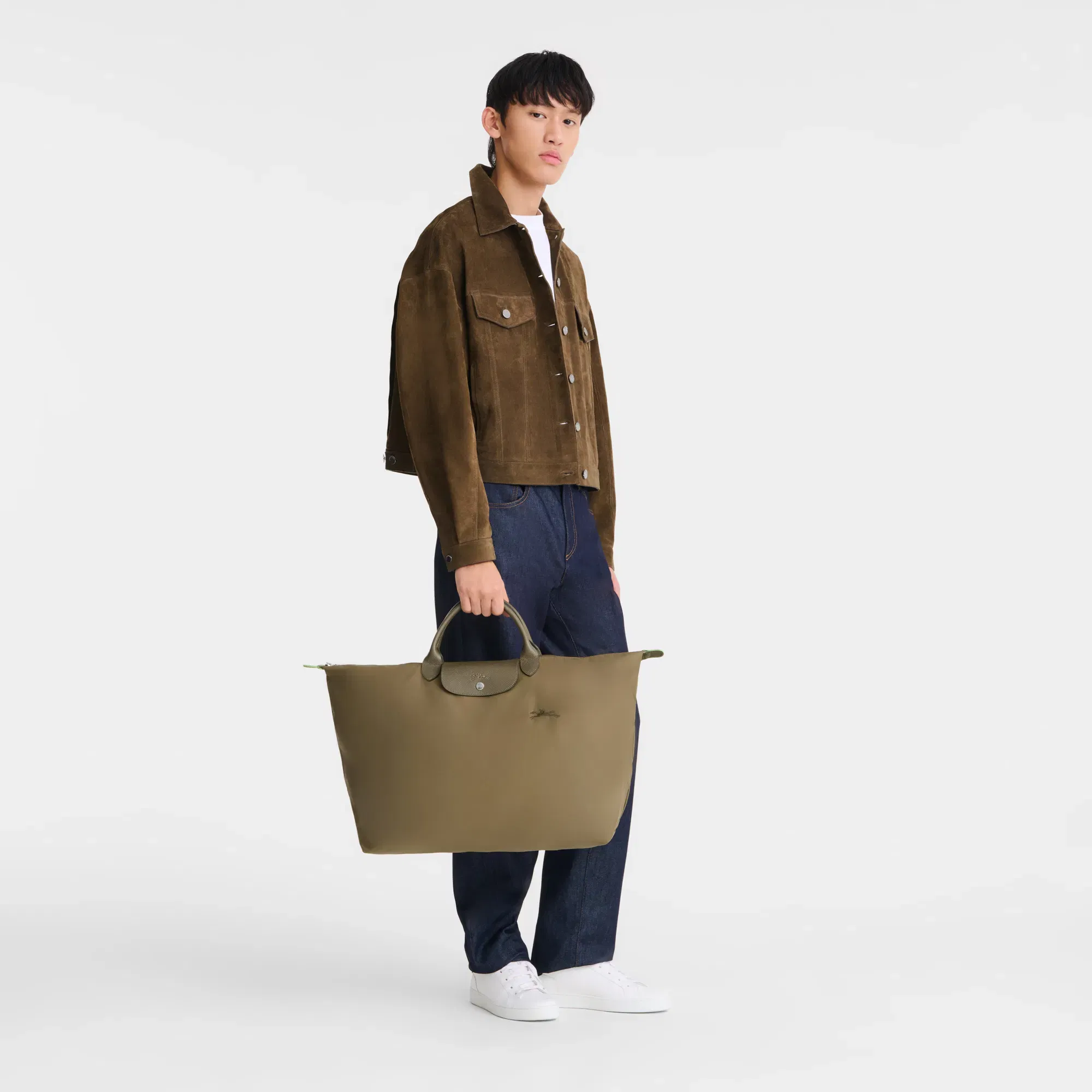 Longchamp Le Pliage Green L Travel bag Artichoke