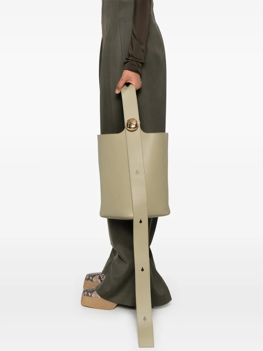 medium Pebble leather bag