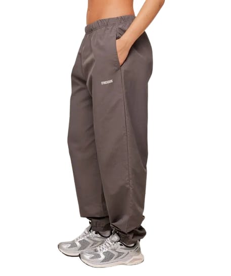 Women's Gymshark Woven Track Pant Cool Brown