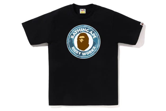 BAPE Honeycomb Camo Busy Works T-Shirt - Black