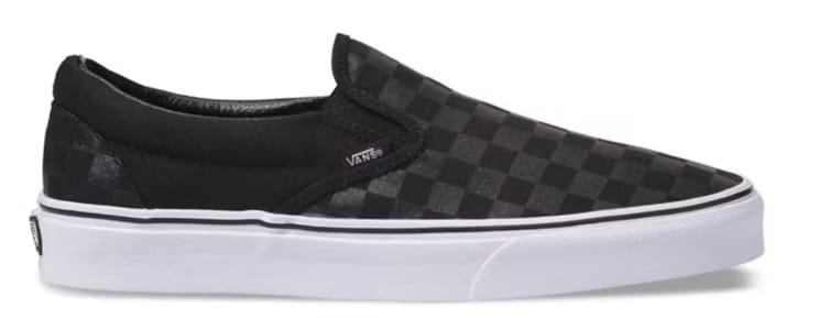 Vans Classic Slip-On Checkerboard Black Charcoal