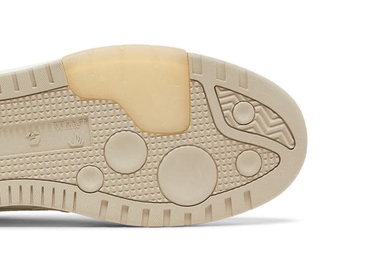 OFF-WHITE Out Of Office OOO Low Tops White Beige