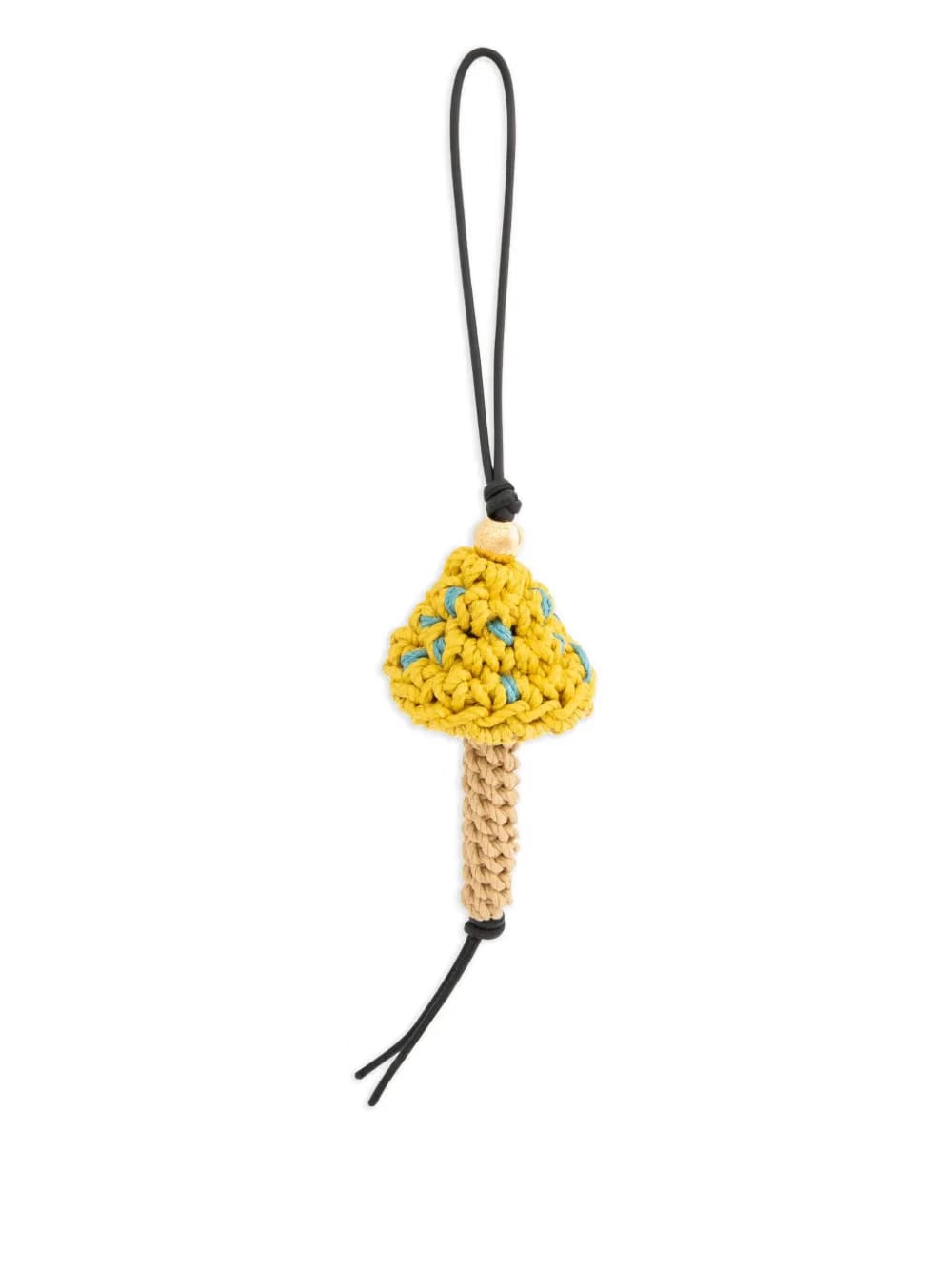 Mushroom crochet charm