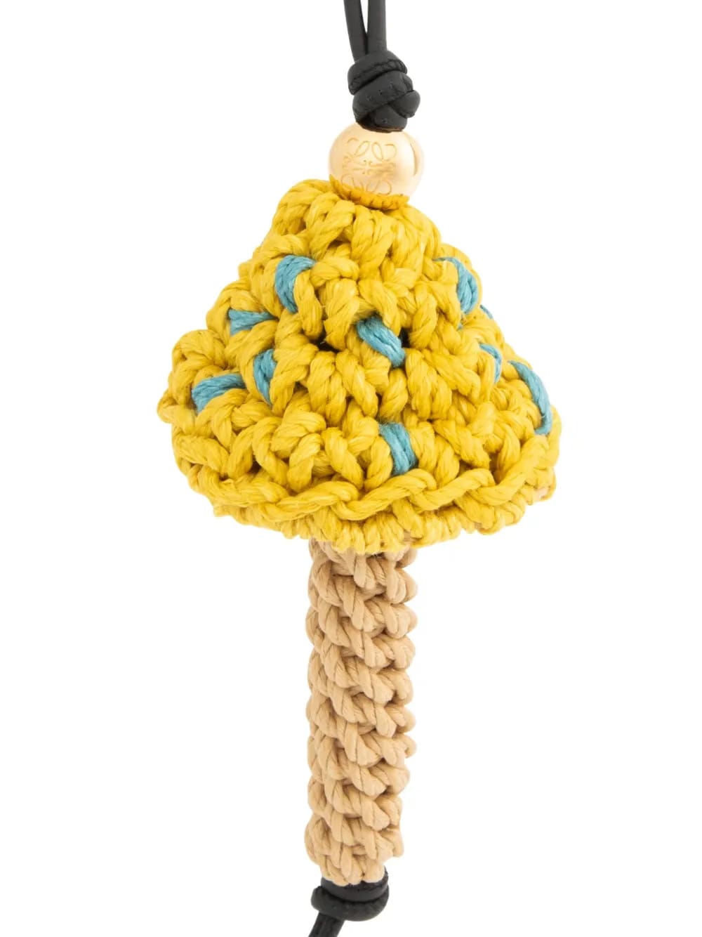 Mushroom crochet charm