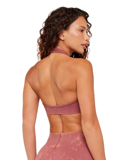 Women's Gymshark Steel Seamless Halter Neck Bra GS Reset Pink