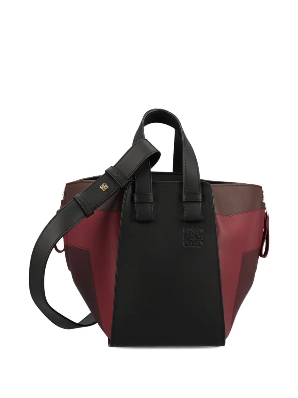 x Albers Hammock panelled leather tote bag