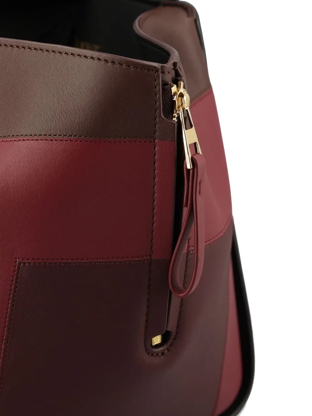x Albers Hammock panelled leather tote bag