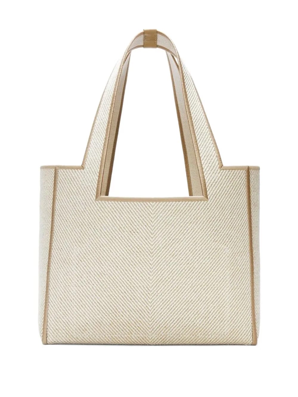 medium herringbone-pattern tote bag