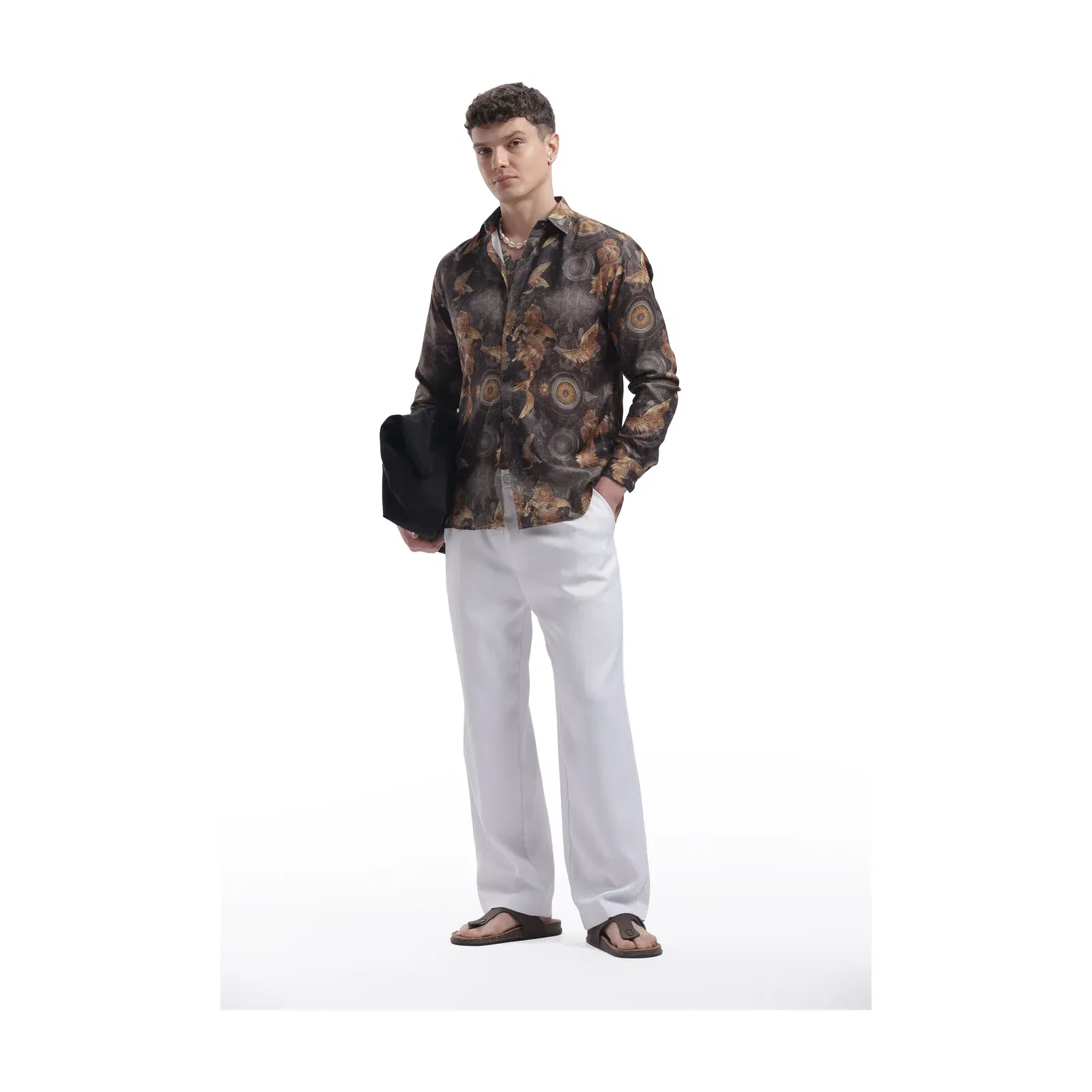 I'MHERE Essentials Black Eagle full sleeve shirt