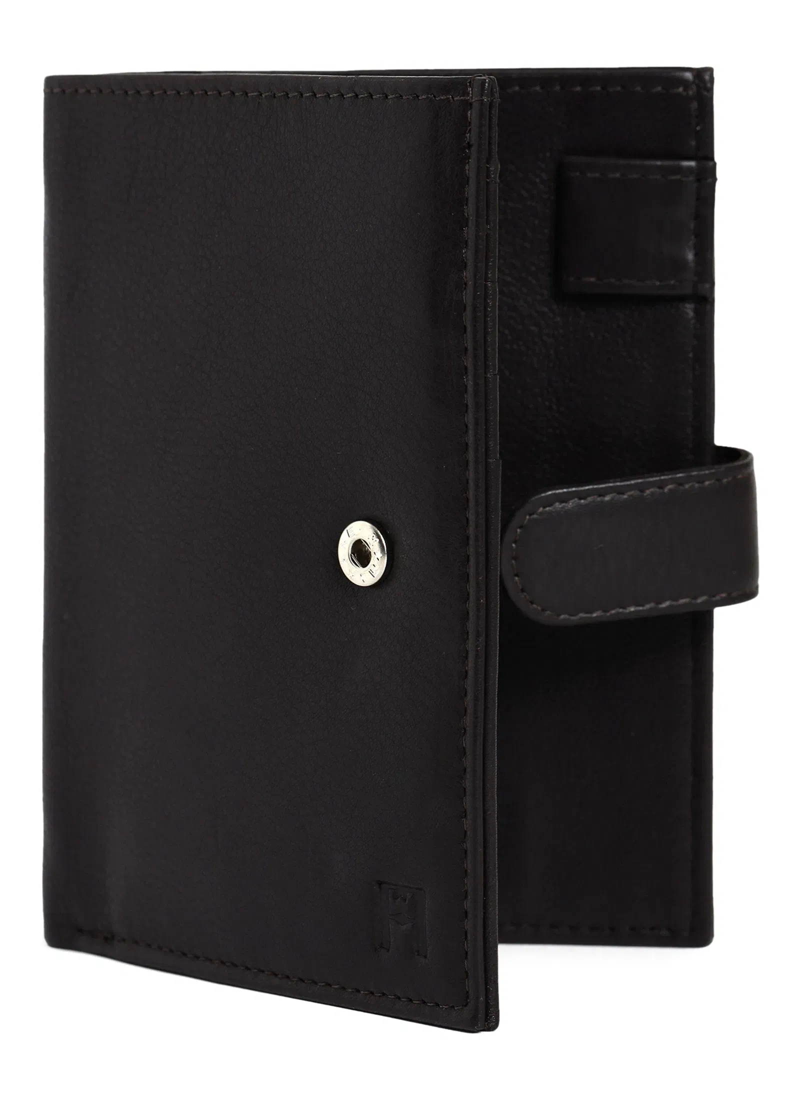 Filato Passport Leather Wallet With RFID | Dark Brown