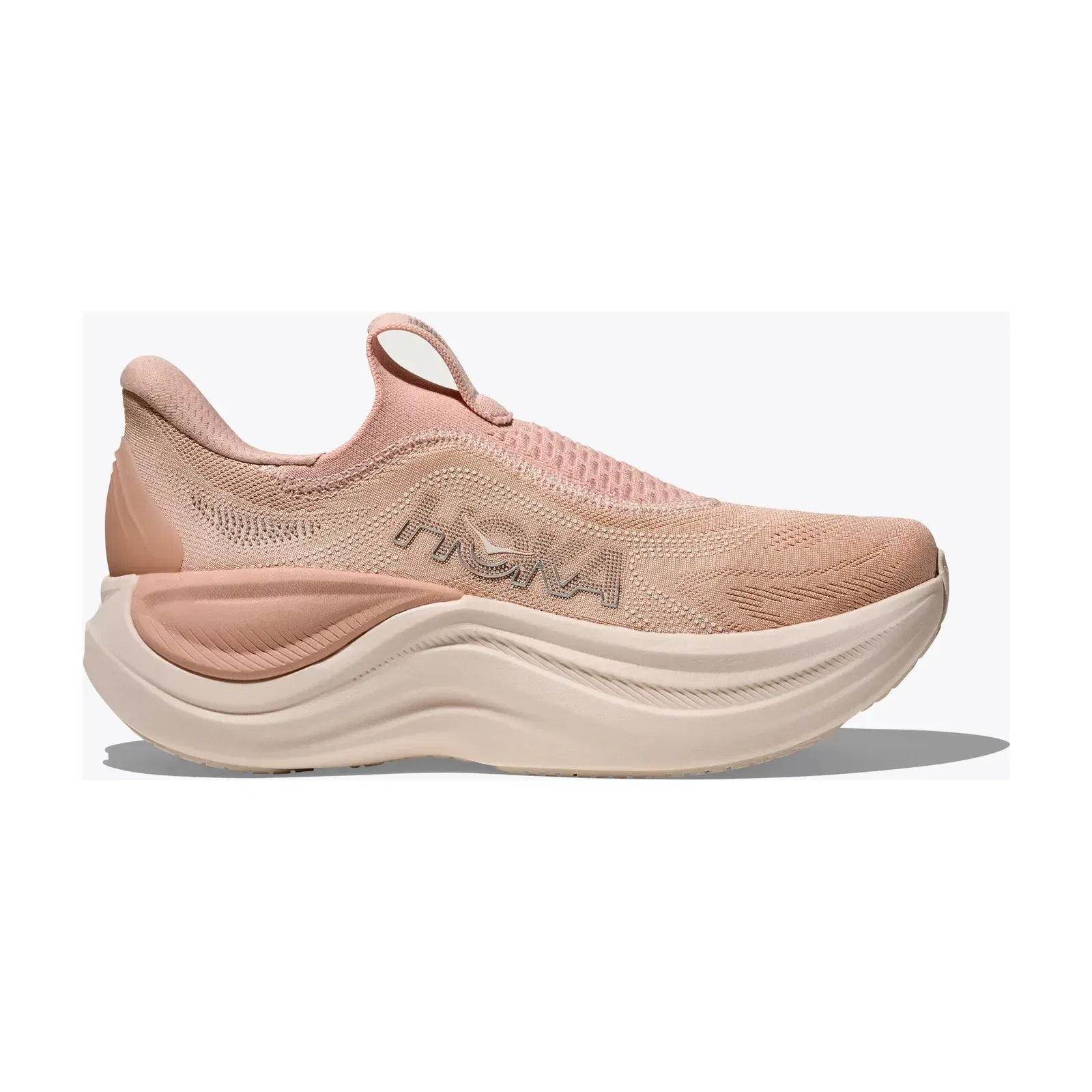 Hoka Women'S Skyward Laceless Rose Latte Rose Cream