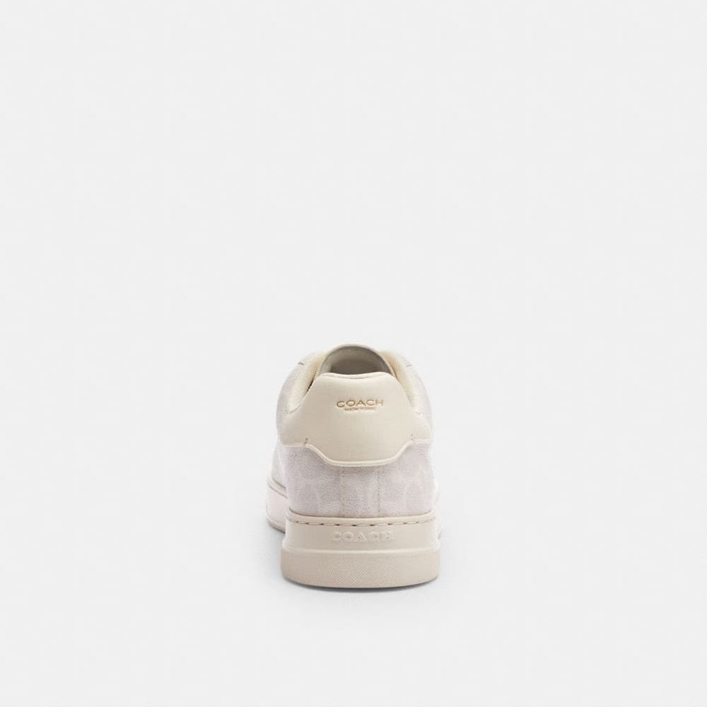 Men's Coach High Line Sneaker In Signature Canvas Off White