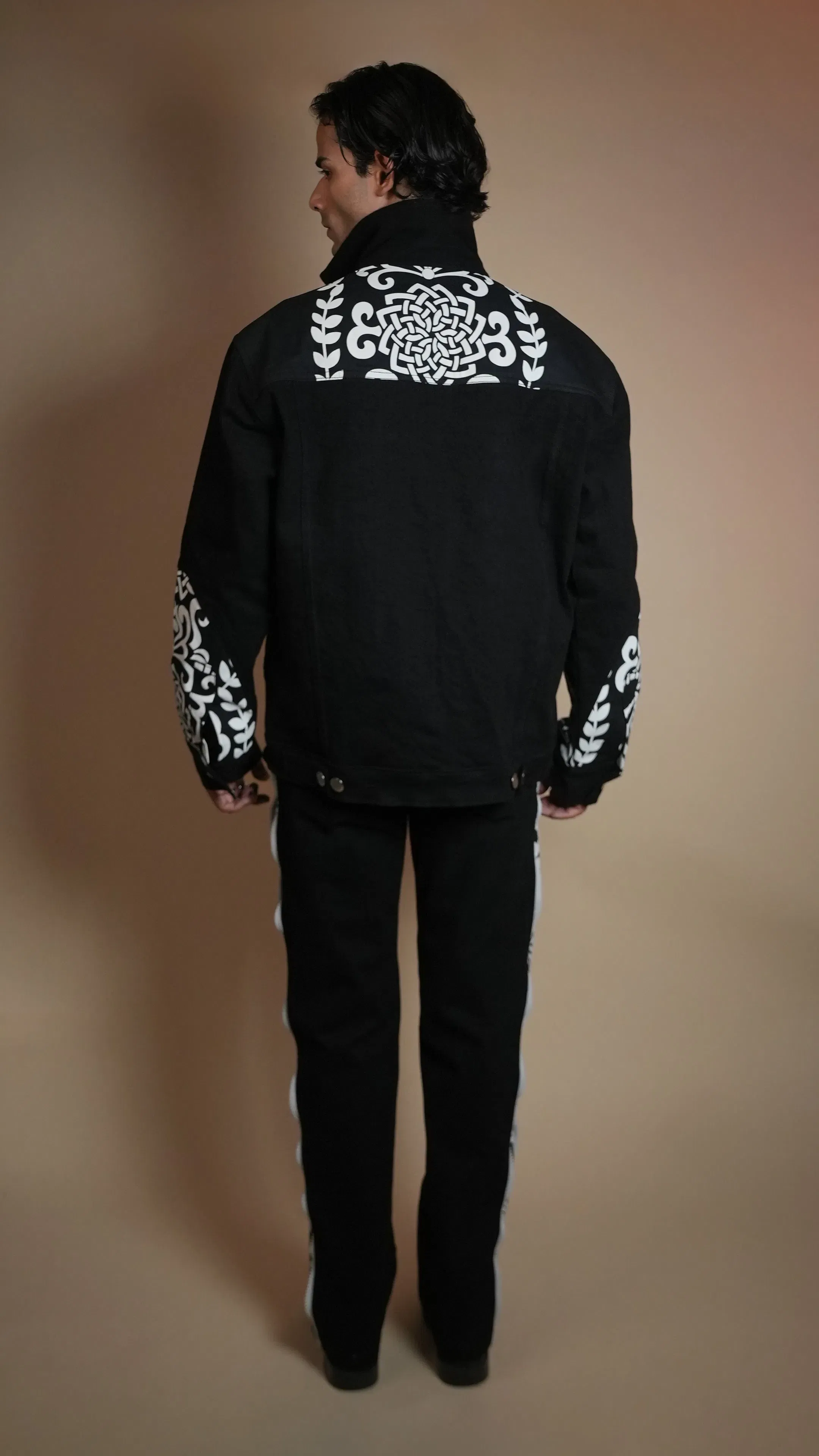 PATCHWORK DENIM BLACK MEN'S JACKET [50/50 LIMITED EDITION]