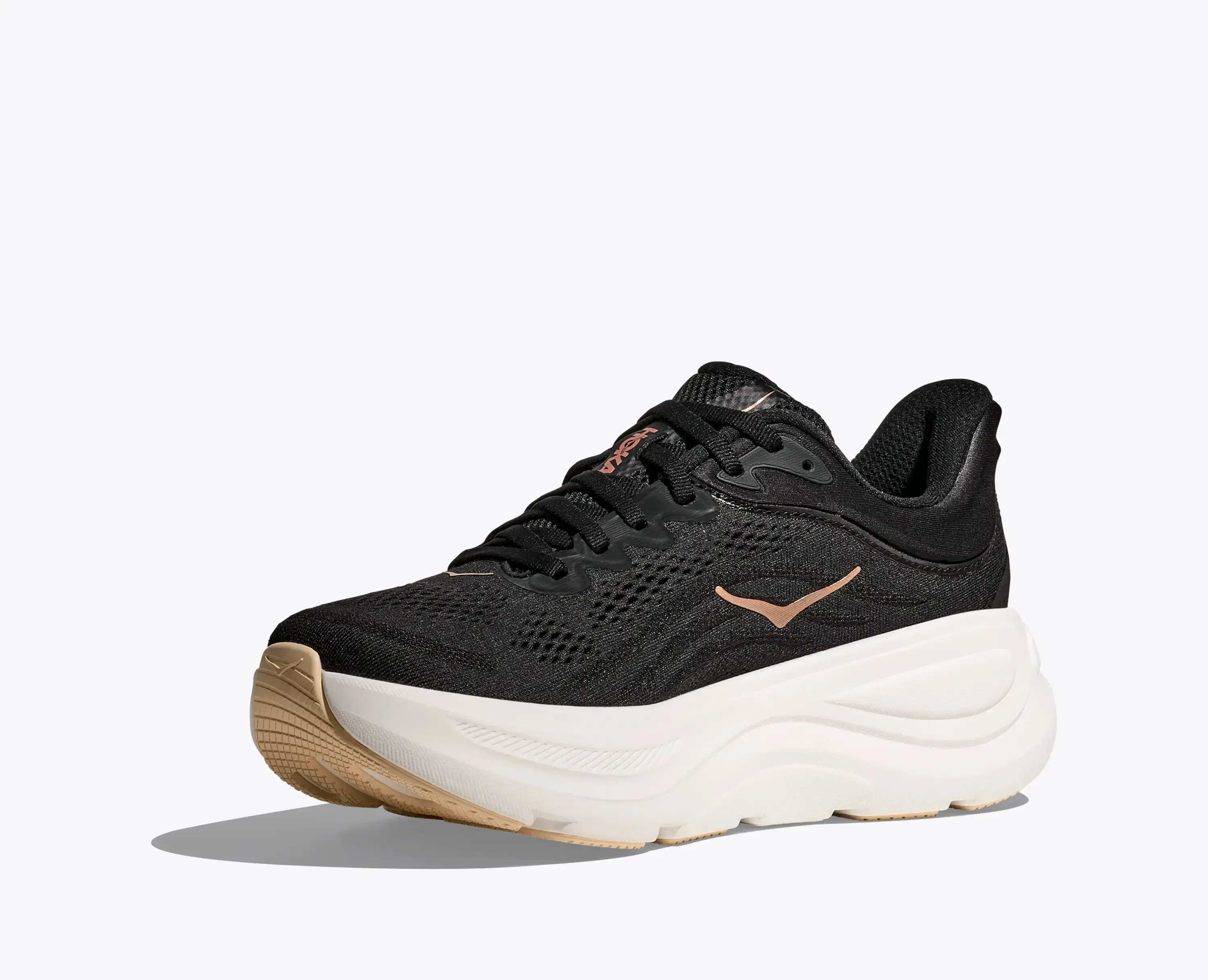 Hoka Women'S Bondi 9 Black Rose Gold