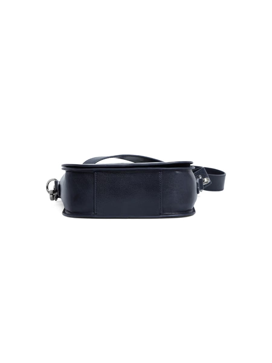 Cintola - Ladies Leather Handbag with dual sling  | Dark Navy