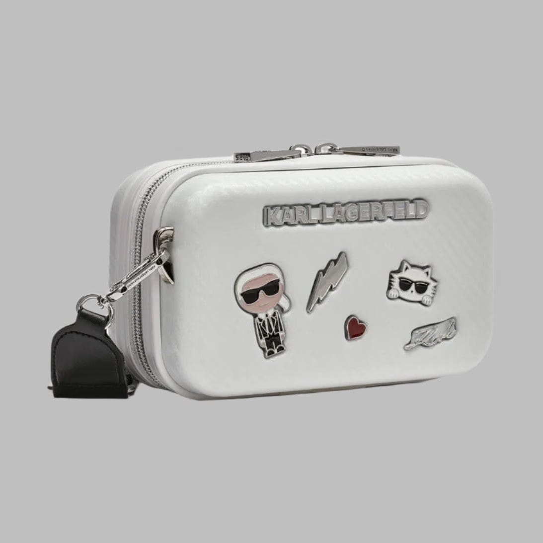 Karl Lagerfeld Maybelle hardcase crossbody white