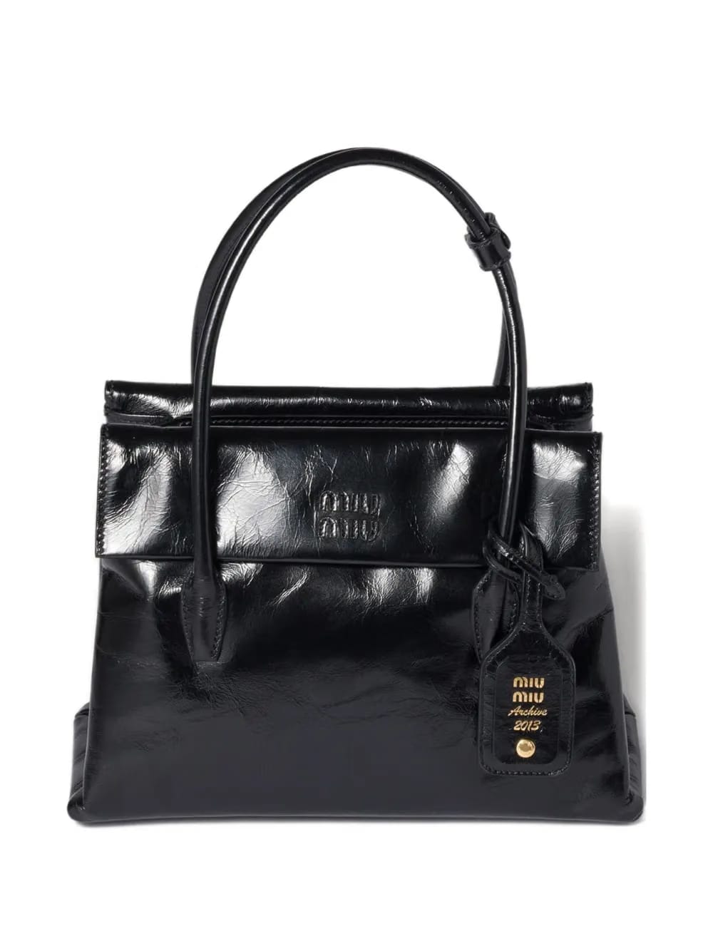 Solitaire leather tote bag