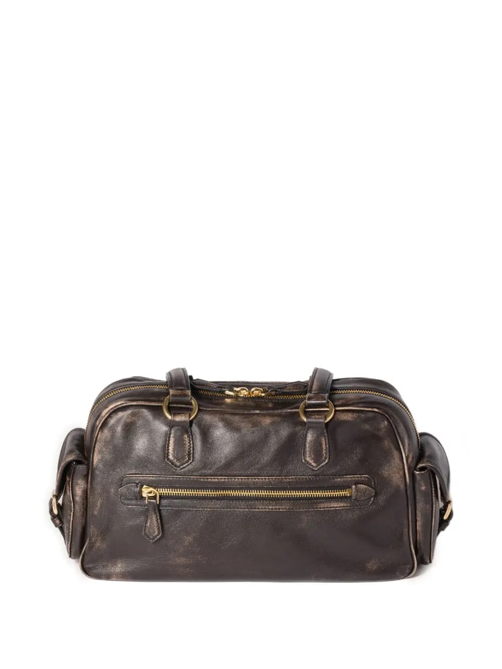 Pocket logo-embossed tote bag
