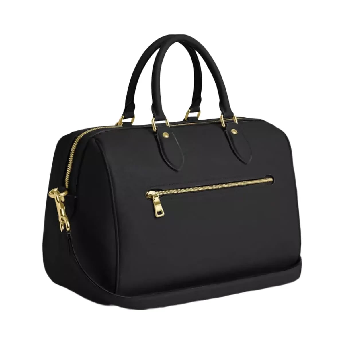 Coach Rowan Large Satchel Bag in Gold Black