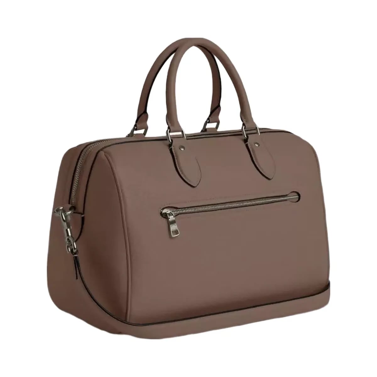 Coach Rowan Large Satchel Bag in Gunmetal Dark Stone