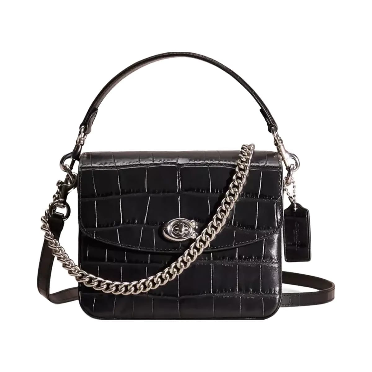 Coach Restored Cassie Crossbody Bag 19 in Silver Black