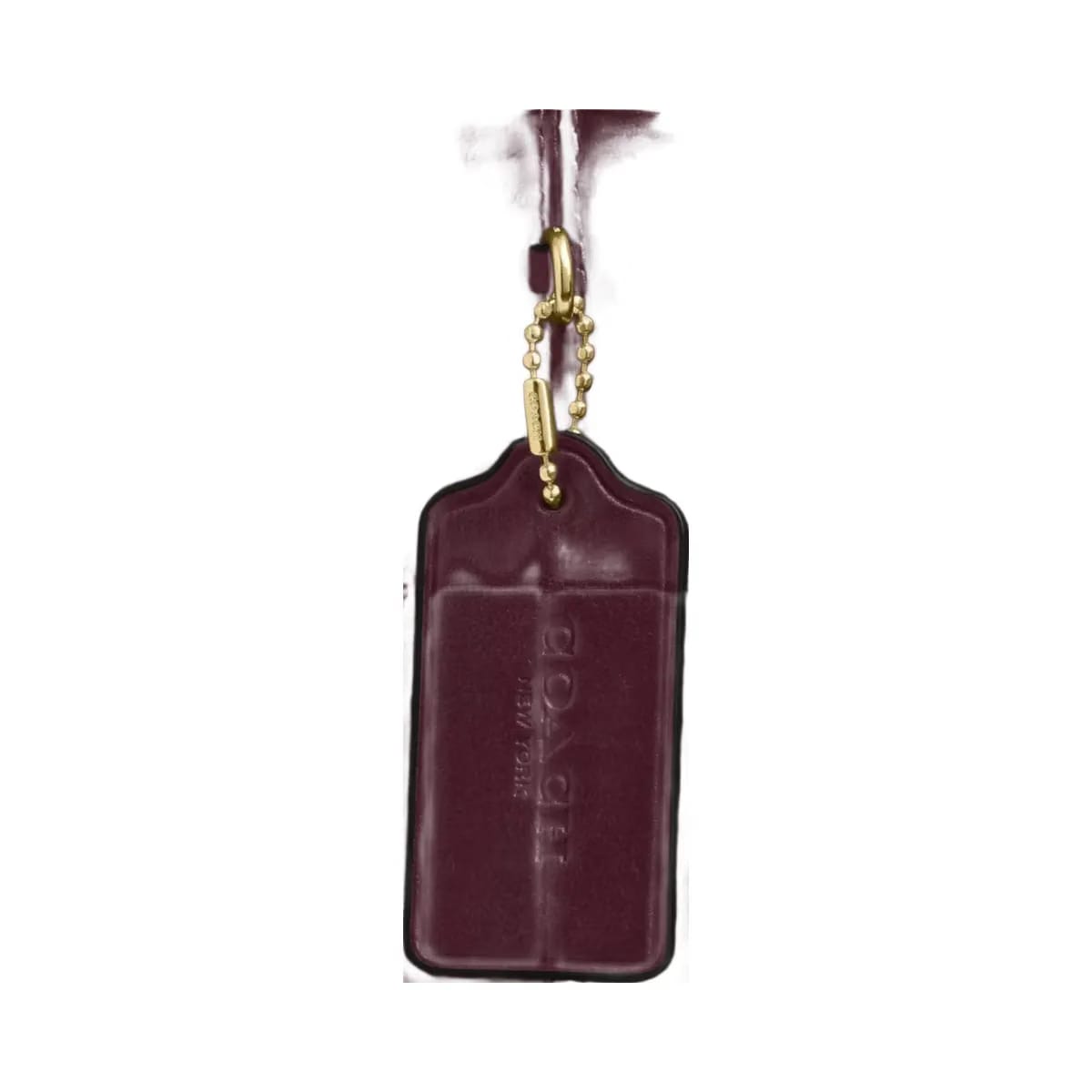 Coach Evelyn Shoulder Bag in Gold Dark Wine