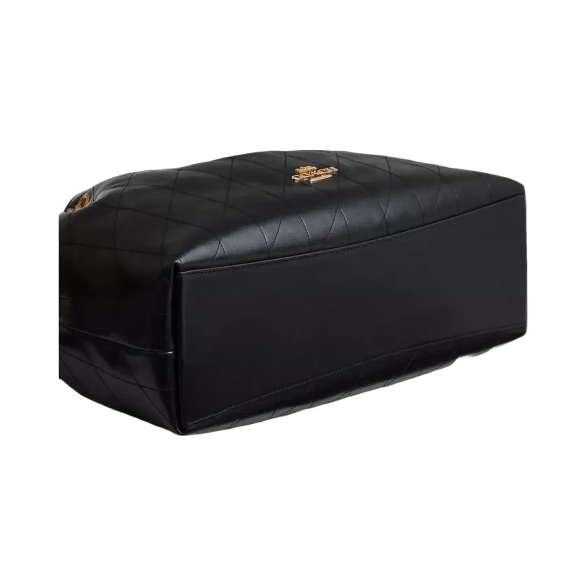 Coach Evelyn Shoulder Bag With Quilting in Gold Black