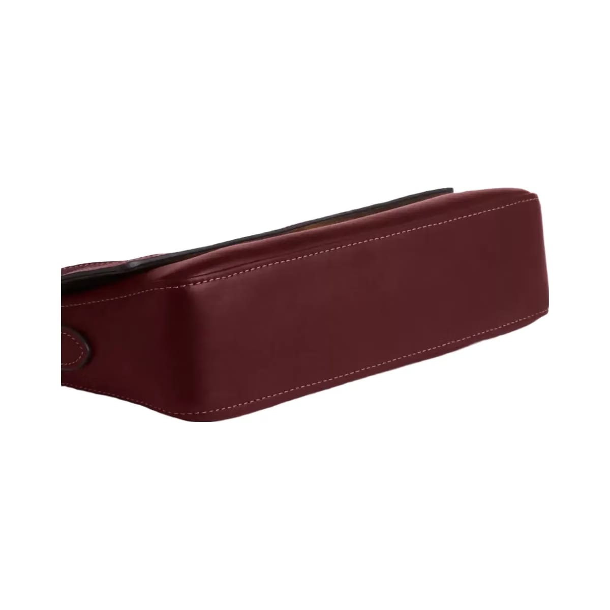 Coach Etta Small Flap Shoulder Bag in Gold Maroon