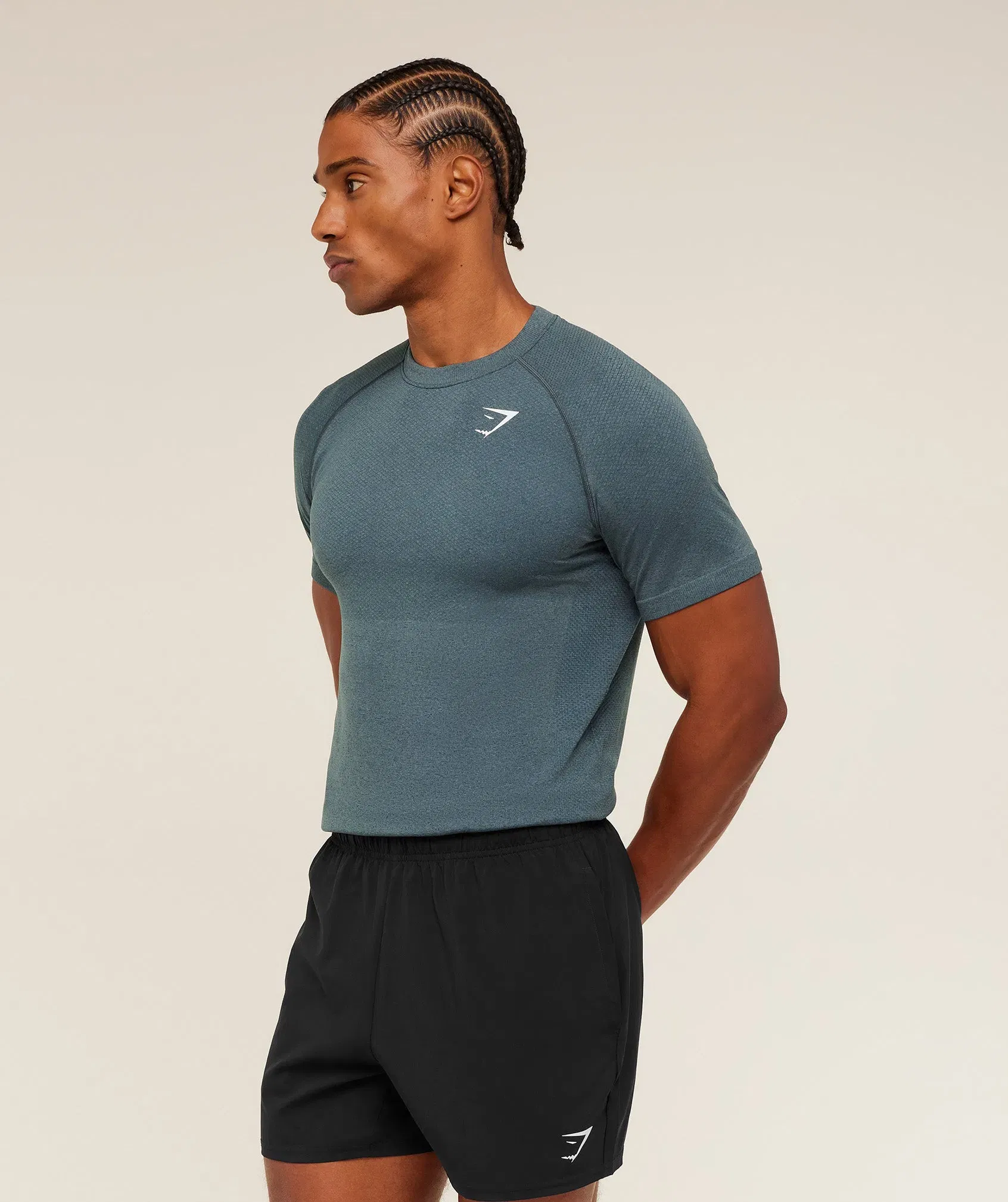Gymshark Vital Seamless T-Shirt - Iron Blue / Stealth Blue
