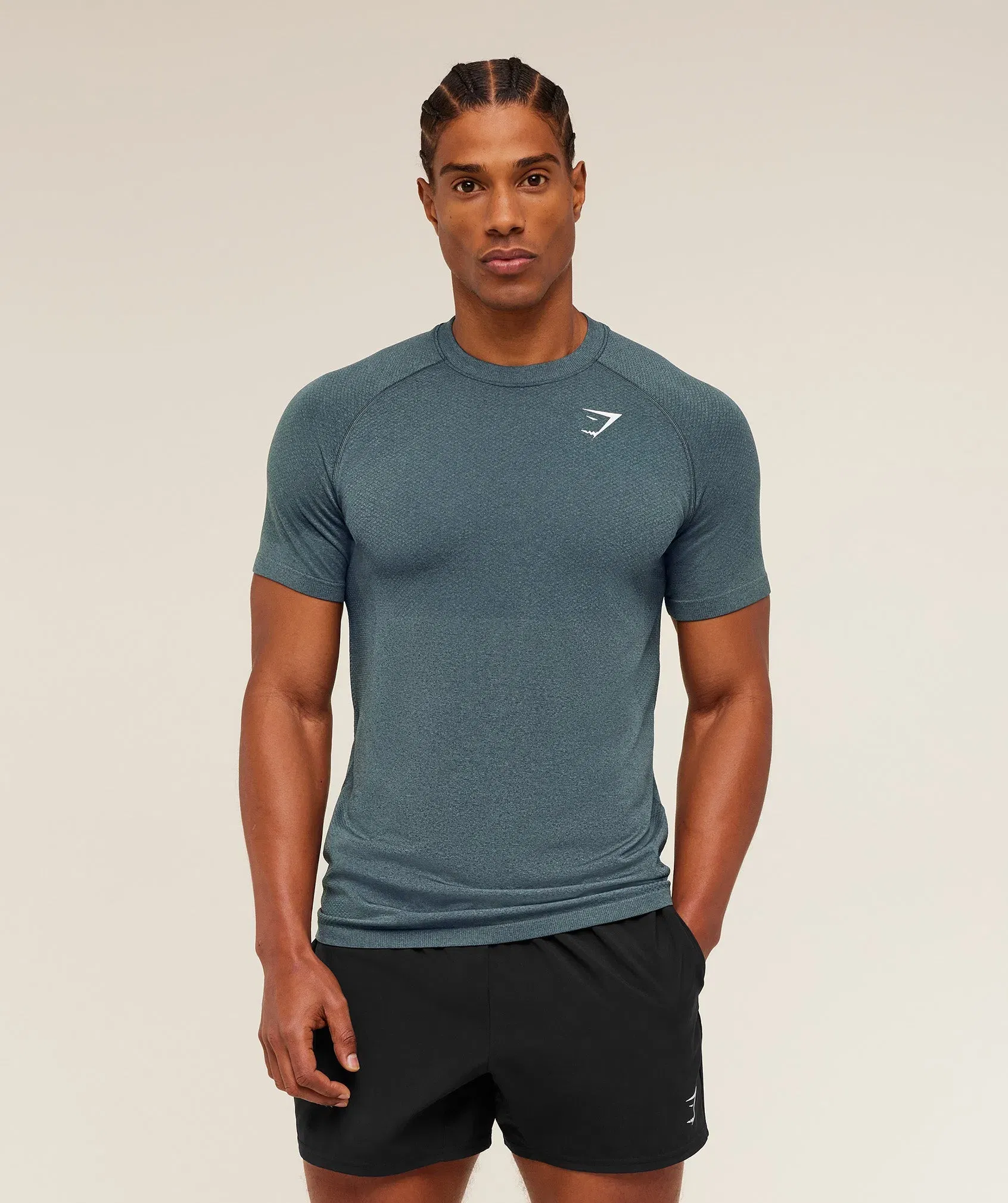 Gymshark Vital Seamless T-Shirt - Iron Blue / Stealth Blue