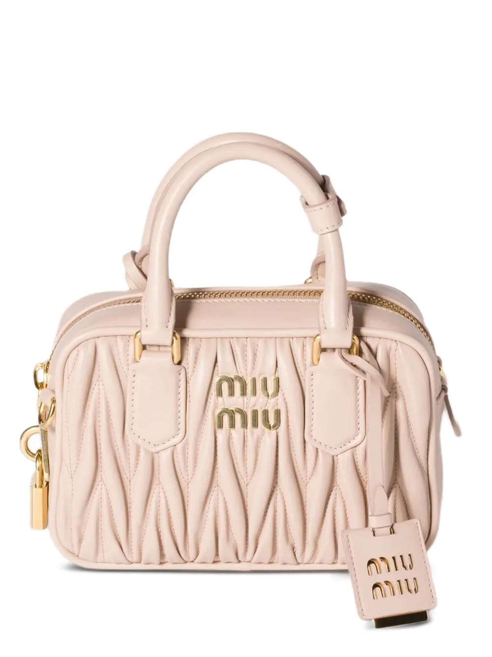 mini Arcadie matelassé leather bag