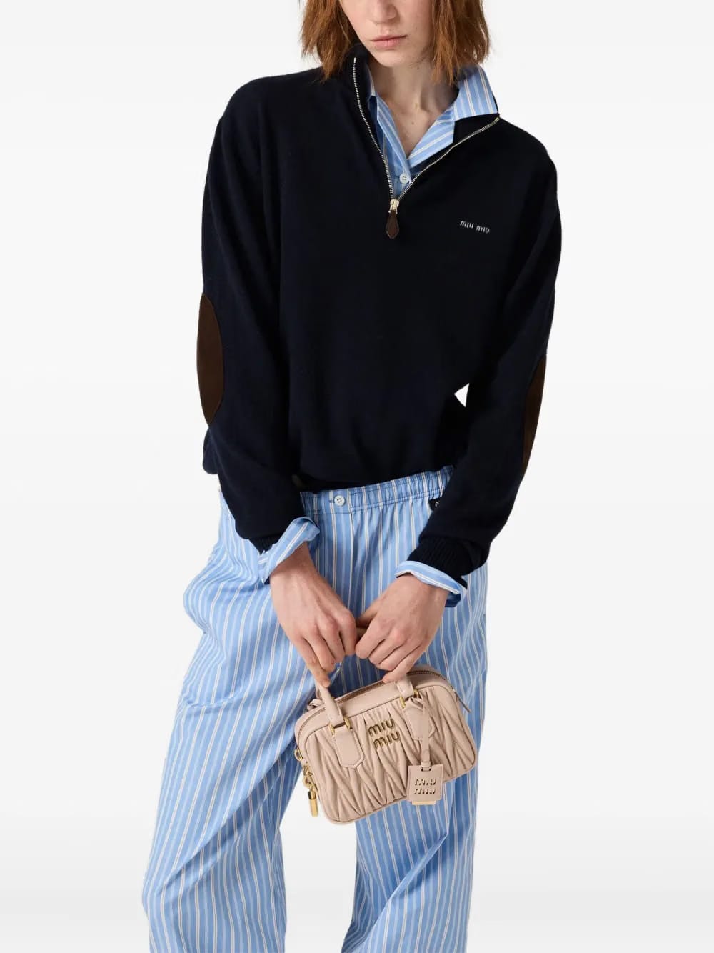 mini Arcadie matelassé leather bag