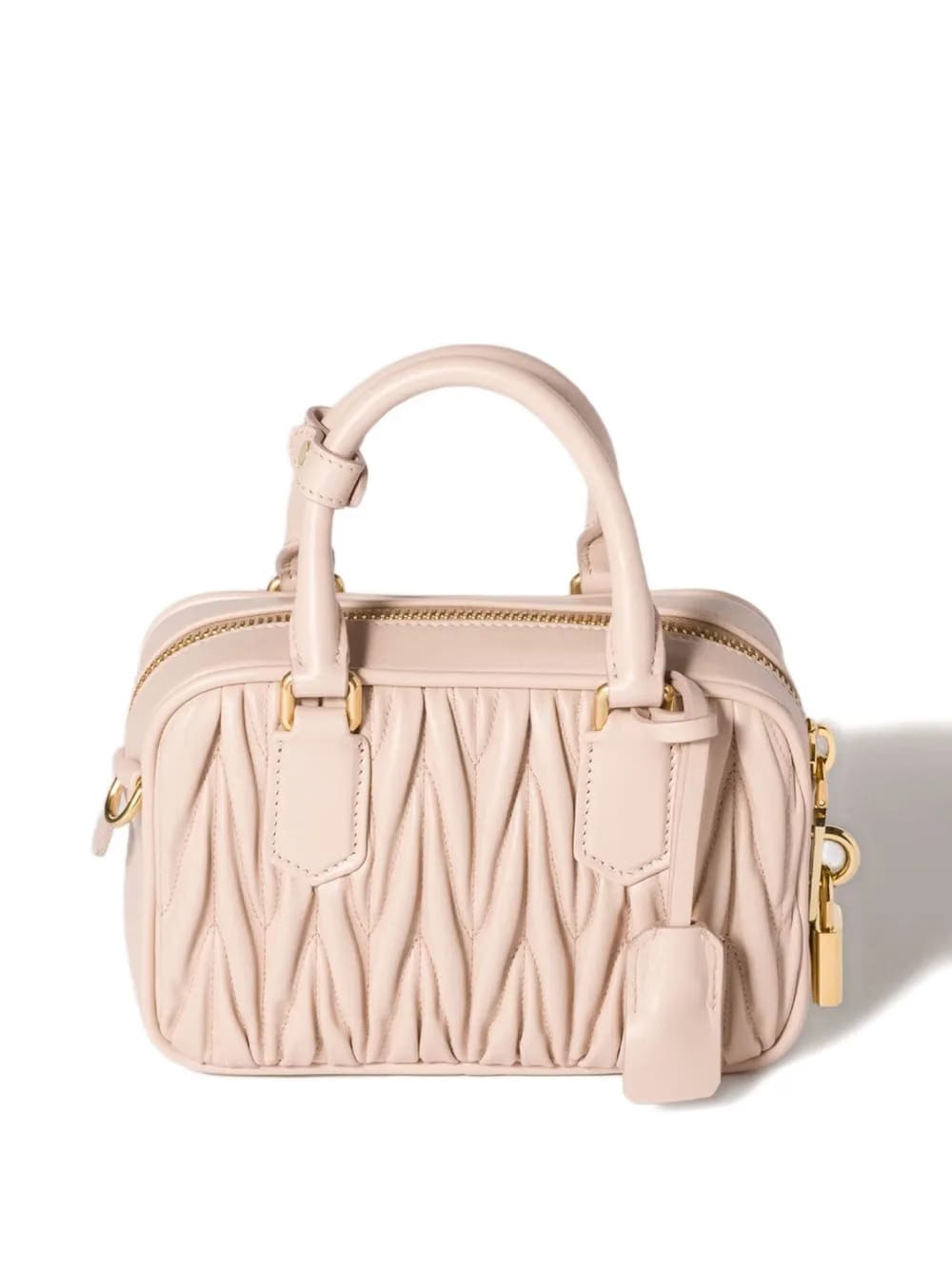 mini Arcadie matelassé leather bag