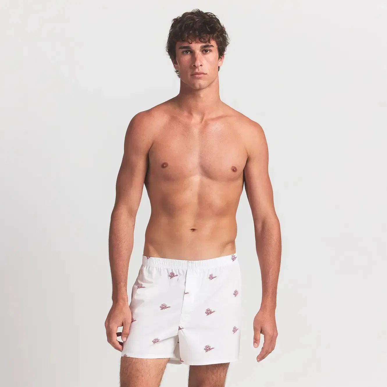 COTTON POPLIN MENS BOXER | CHALK BE MINE