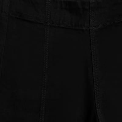 Black Pull-On Sculpt Palazzo Jeans