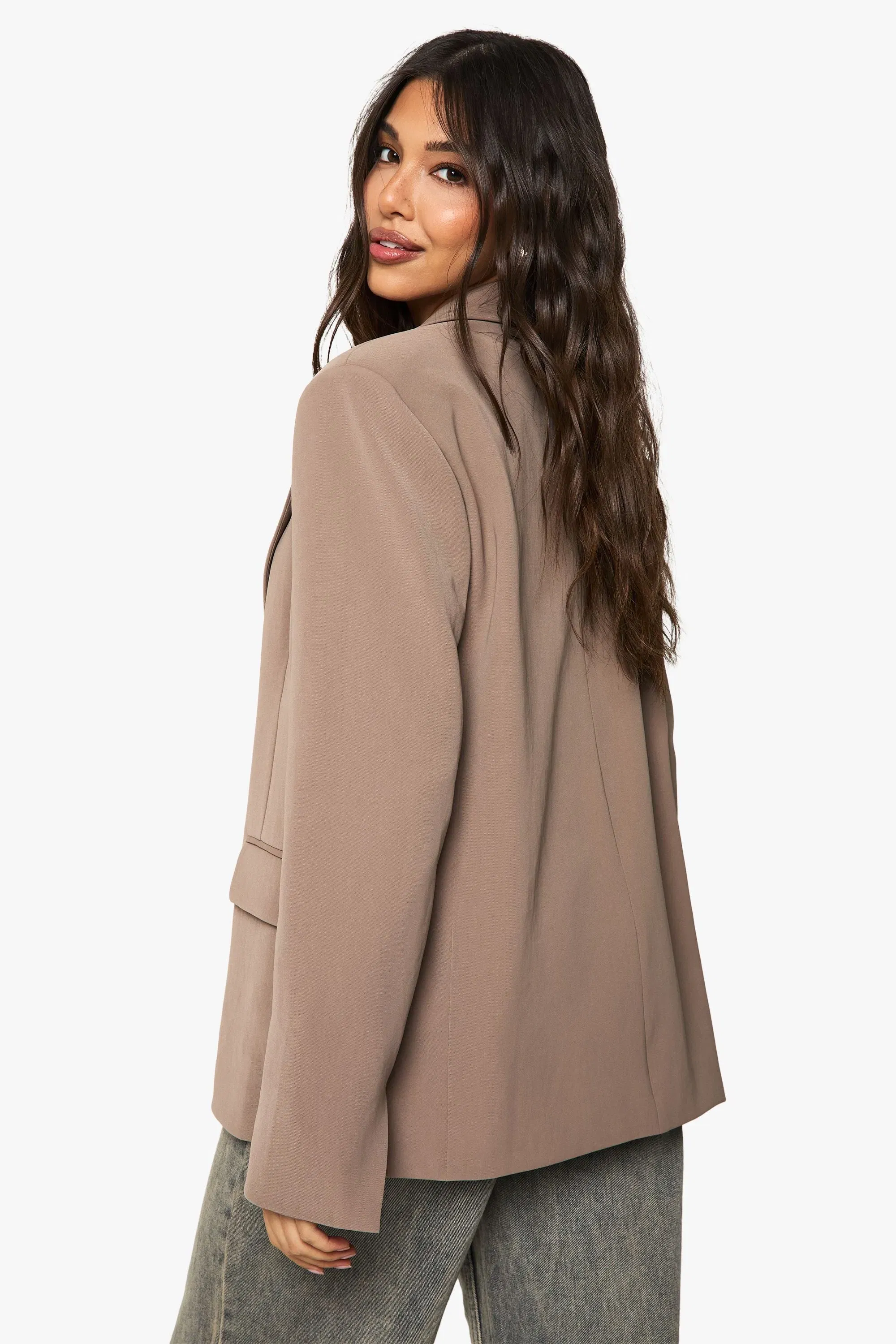 Tailored Woven Single Breast Blazer