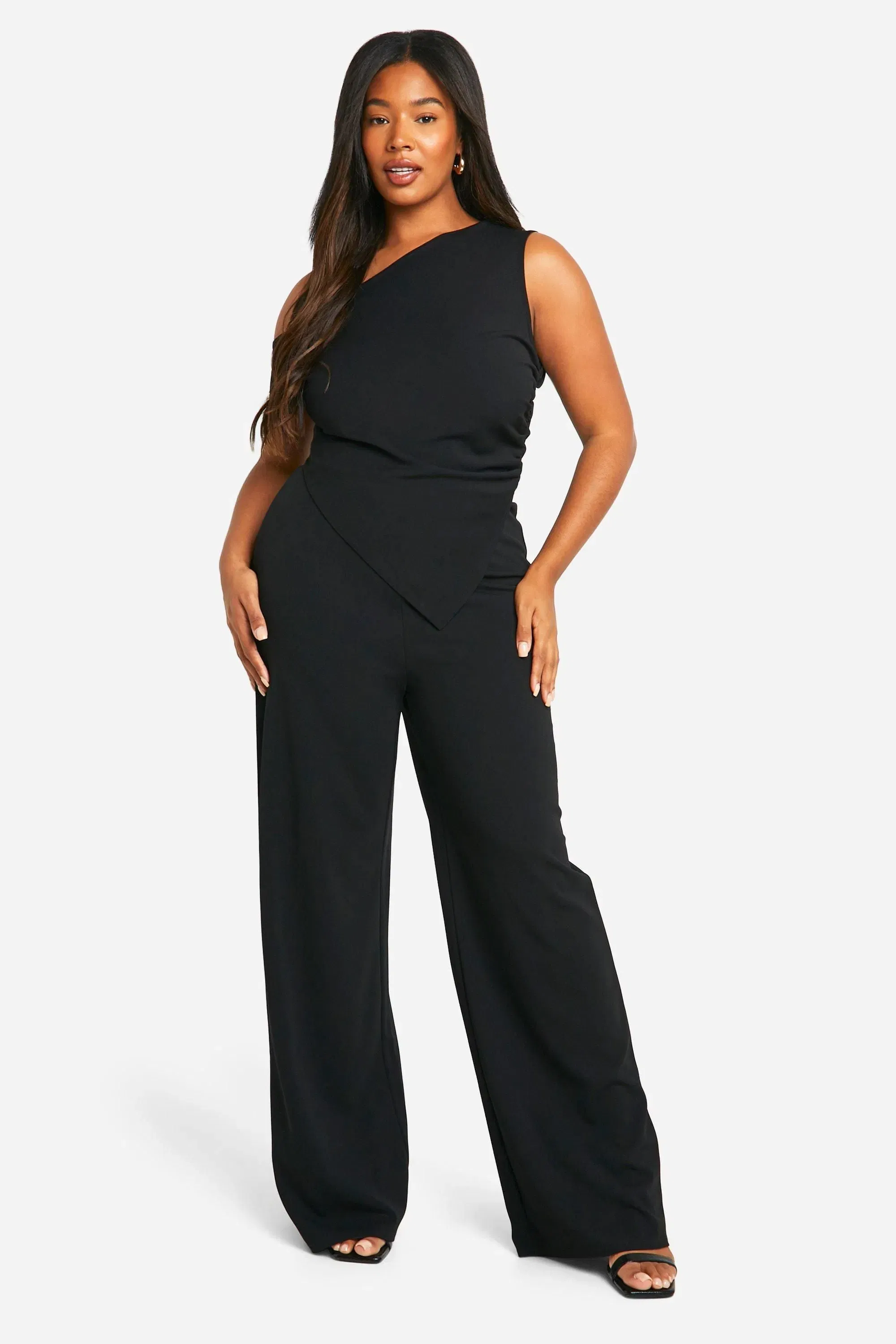 Plus Asymmetric Top & Trouser Co Ord