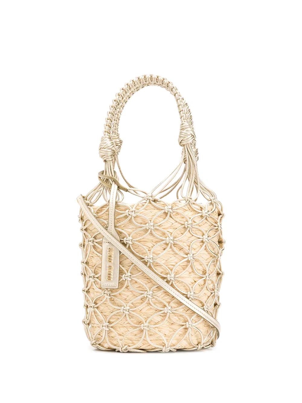woven bucket bag