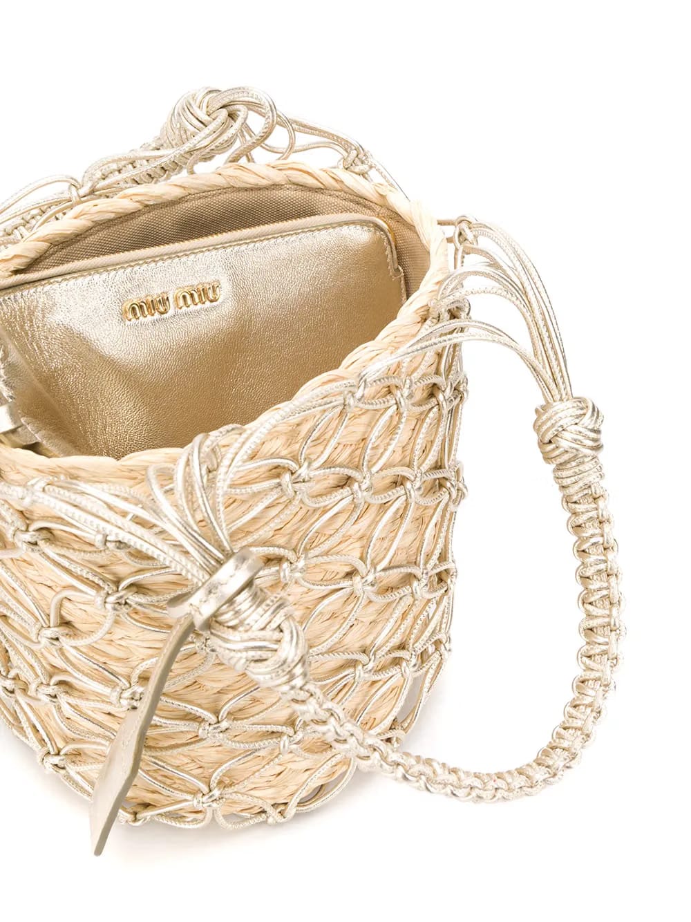 woven bucket bag