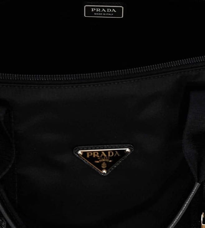 Black Logo Duffle Bag