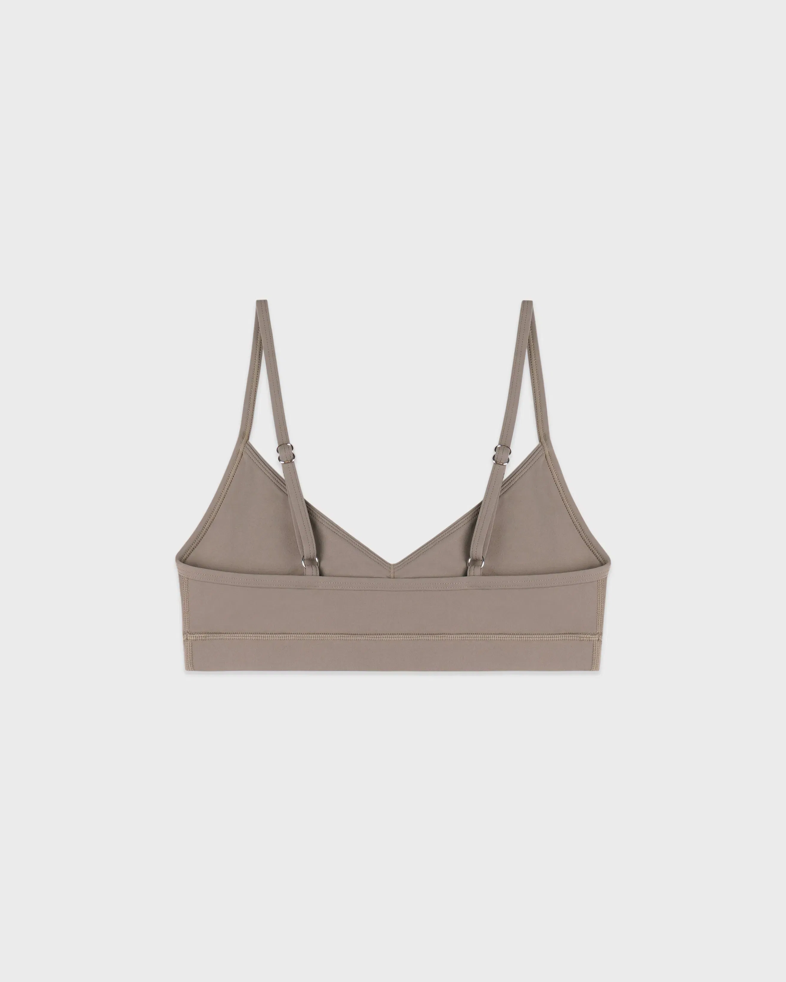 Signature Logo Mini Sports Bra - Hazelnut/White