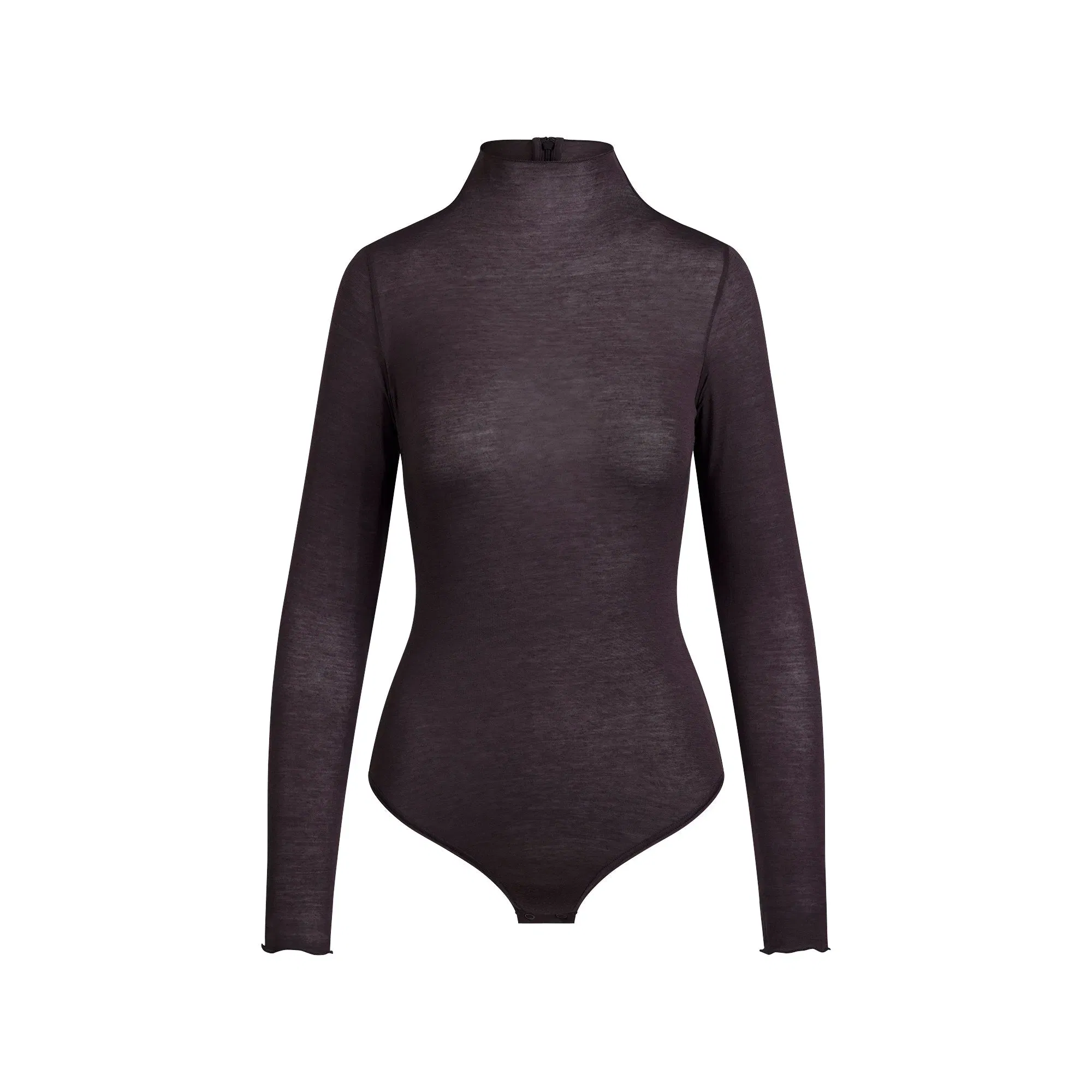 SHEER MODAL LONG SLEEVE TURTLENECK BODYSUIT | PHOENIX