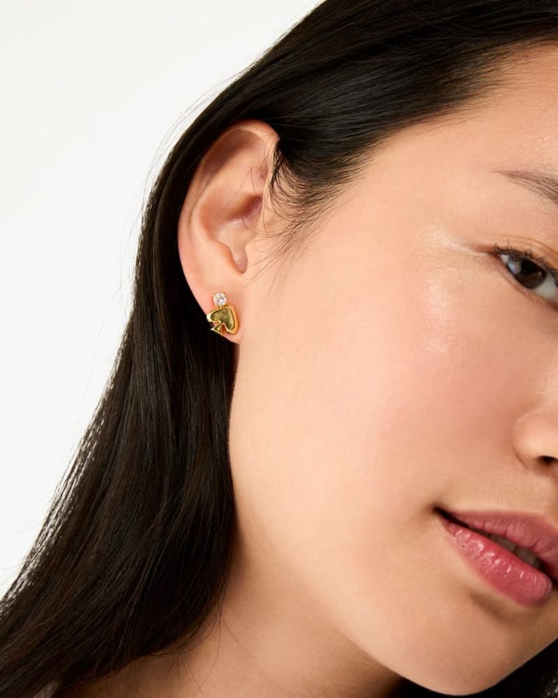 Everyday Spade Stone Studs