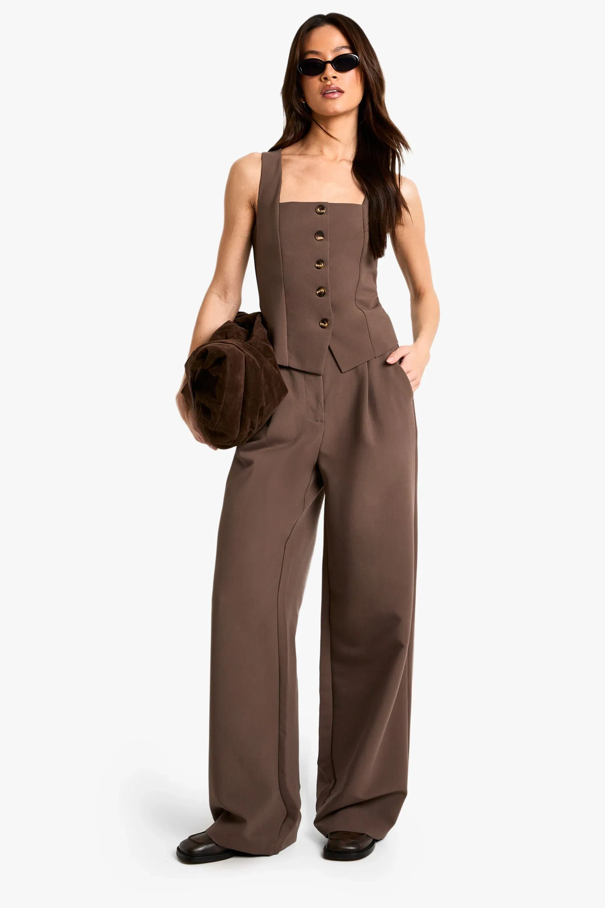 Tall Essential Square Neck Waistcoat