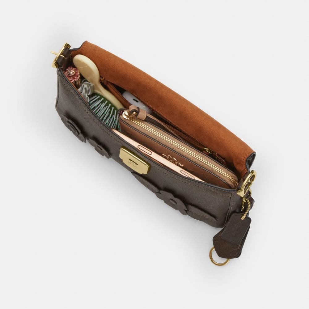 Etta Small Flap Shoulder Bag With Floral Applique