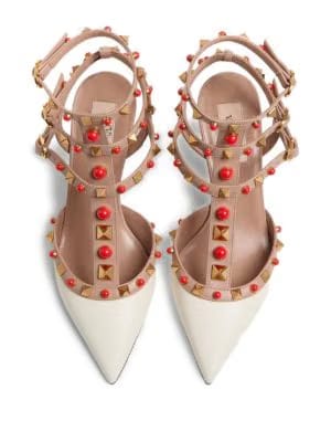 Rockstud embellished pumps